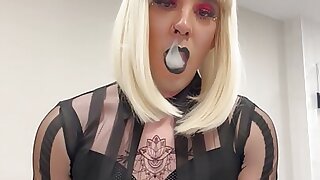 Femboy smoking