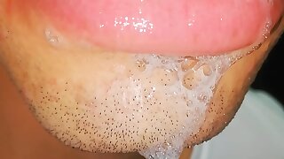 in my mouth, tongue, saliva, tongue, sloopy, sucking, drool fetish, lengthy tongue and drooling close-up