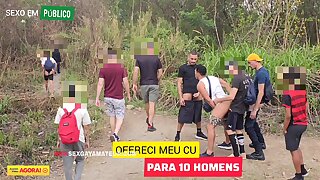 Luccas Melo In I Took 2 Straight Friends To Pound My Ass In Public, Where Men Usually Go For A Walk. While E