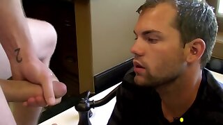 BoyPissing: Preston Ettinger feast on Dustin Fitch and his pals saucy dicks and hot pee