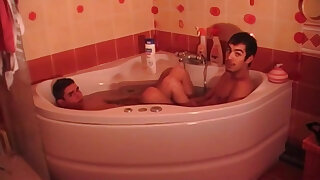 Sexy twinsk fucking in the morning in the bathroom