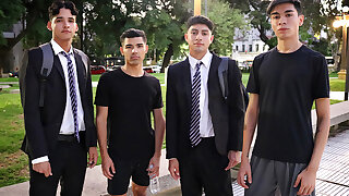 Even the Greatest Schoolgirls Would Skip Class for a Foursome - SayUncle