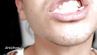 Fleshy sausage in my mouth