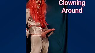 Clown Pecker and Clown Cum-shot BIG Pecker BIG Cum-shot costume play demon