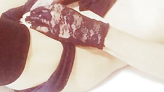 cute femboy.  Getting off